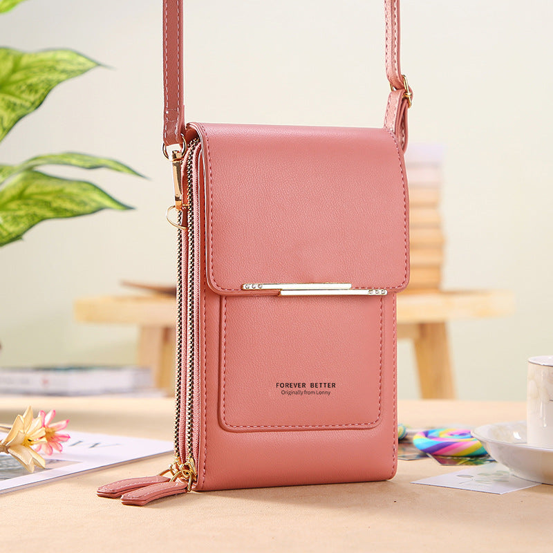 Chic Tech Carry: Stylish Touch Screen Crossbody Wallets
